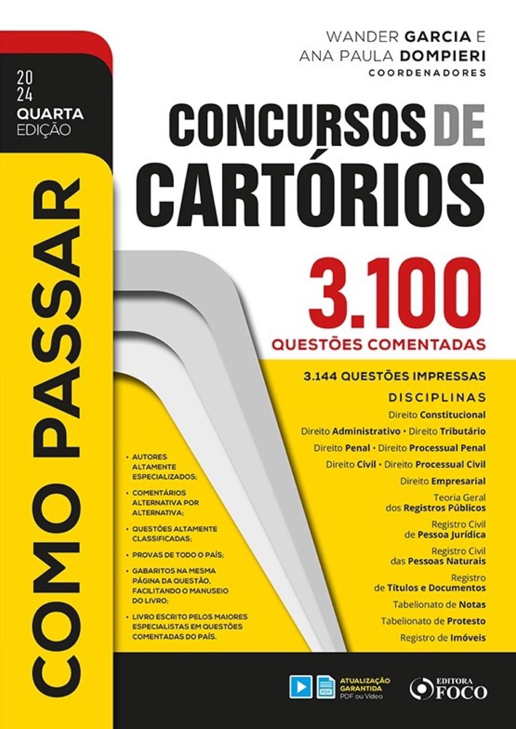 Como Passar em Concursos de Cartórios - 4ª Ed - 2024