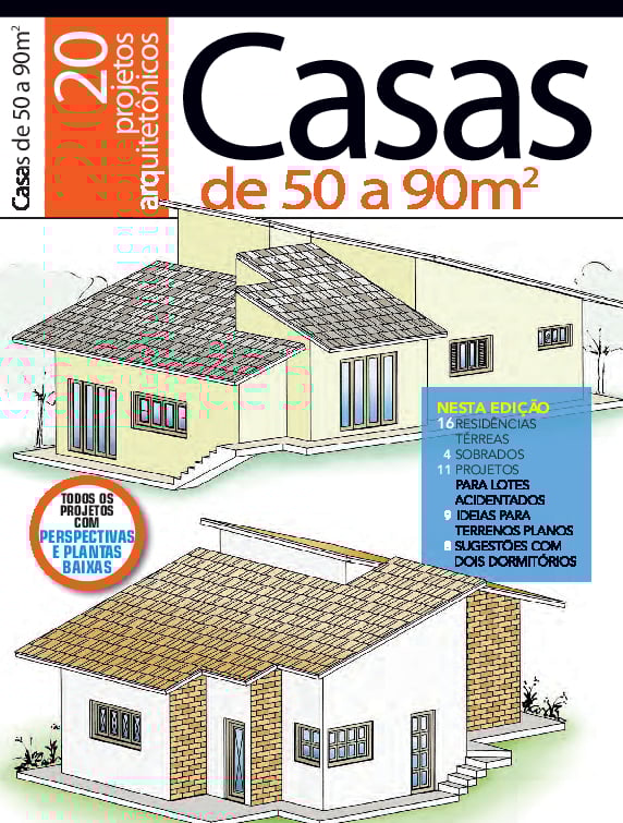 Casas de 50m² a 90m²