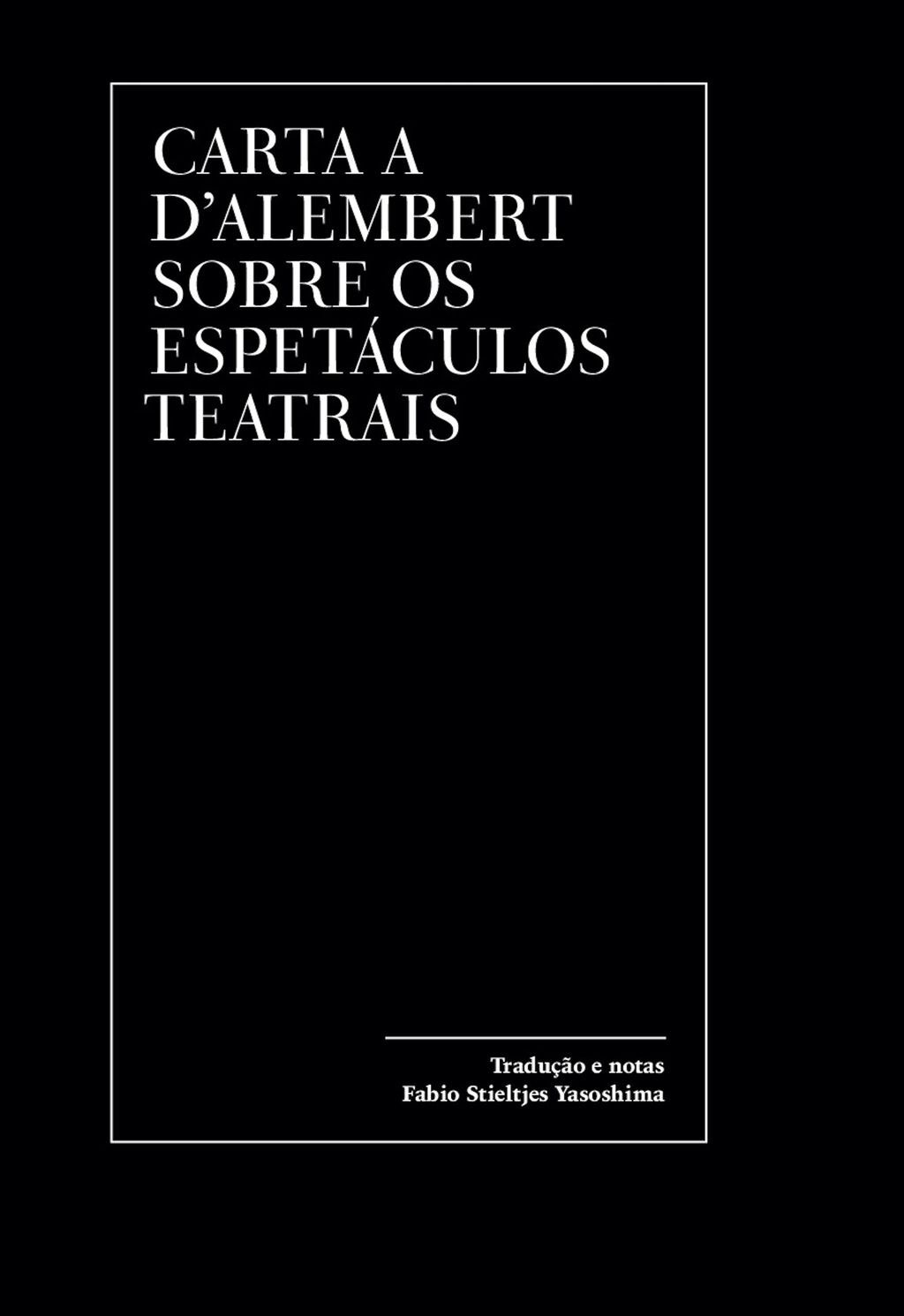 Carta a D'Alembert sobre os espetáculos teatrais